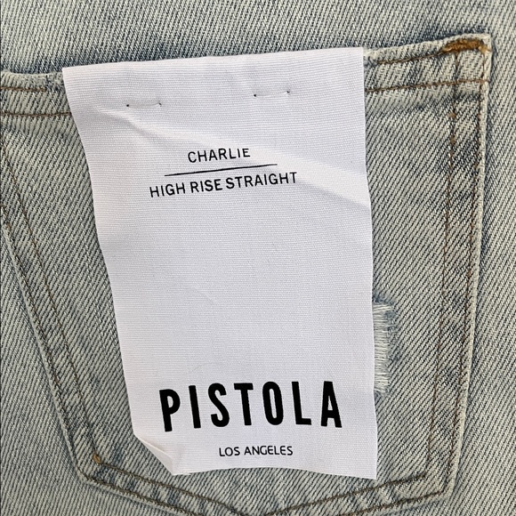 Pistola Charlie High Rise Straight Jeans NWT - Picture 3 of 5